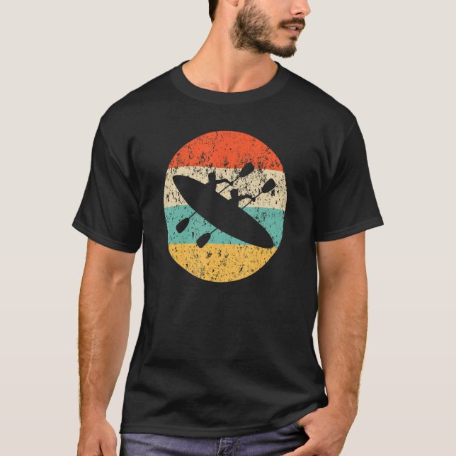 Rowing Retro Style Crew Sunset Grunge T-Shirt (Front)