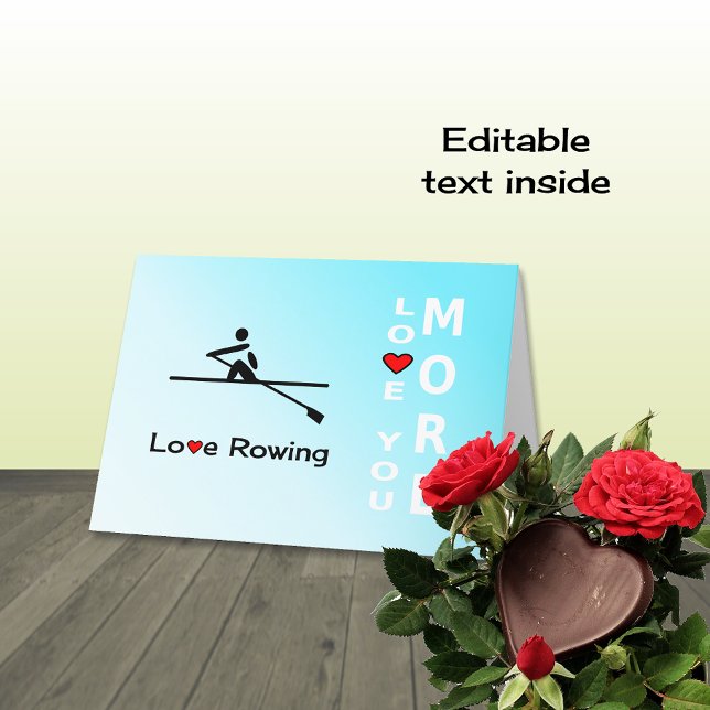 Rowing romantic love and Valentine Holiday Card (Creator Uploaded)