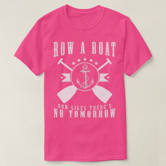 Rowing rowboat canoeists T-Shirt (Design Front)