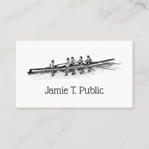 Rowing Rowers Crew Team Water Sports Business Card