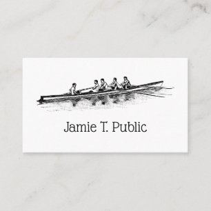 Rowing Rowers Crew Team Water Sports Business Card