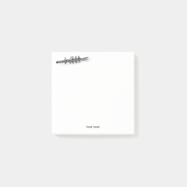 Rowing Rowers Crew Team Water Sports Post-it Notes (Front)