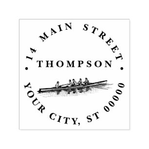 Rowing Rowers Crew Team Water Sports Self-inking Stamp