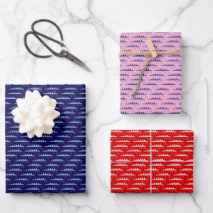 Rowing Rowers DIY Colours 4 Crew Team Multi Colour Wrapping Paper Sheet
