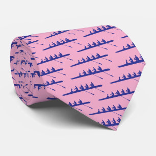 Rowing Rowers DIY Colours 4 Crew Team Pink Deep Bl Tie