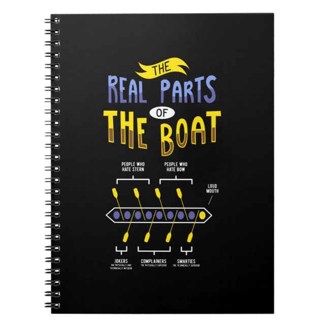 Rowing Rowing Boat Notebook (Front)
