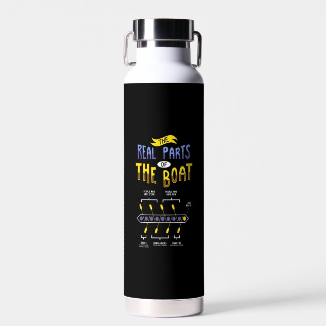 Rowing Rowing Boat  Water Bottle (Front)