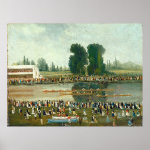 Rowing Scene - E. Levy Fine Art Poster
