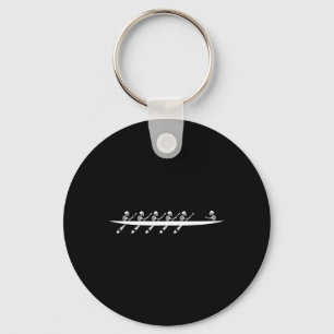 Rowing Skeleton Row Boats Paddle Coxswain Hallowee Key Ring