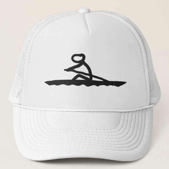 Rowing Stickman Trucker Hat (Front)