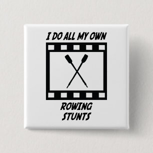 Rowing Stunts 15 Cm Square Badge