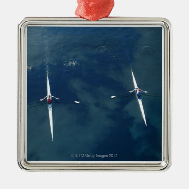 Rowing Team Metal Tree Decoration (Front)