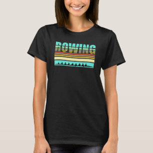 Rowing Team Retro Art Coxswain Sculling Row T-Shirt