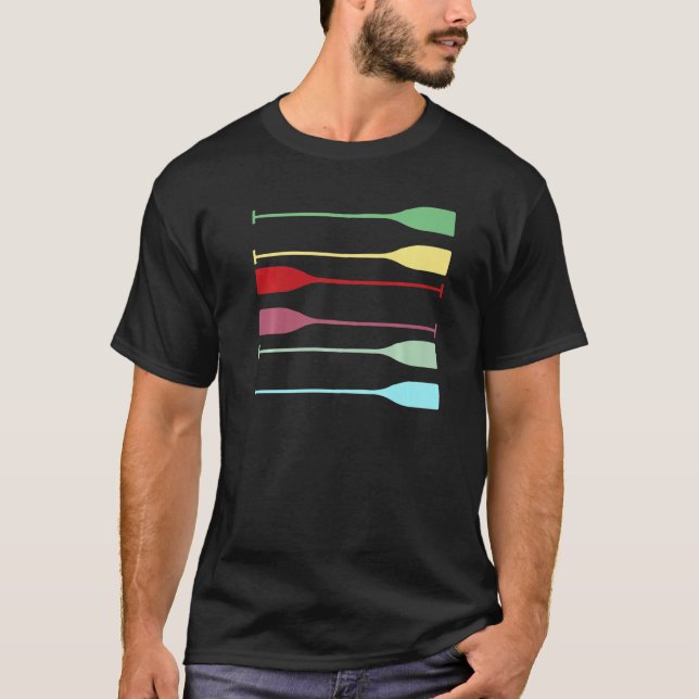 Rowing Team Vintage Colours   T-Shirt (Front)