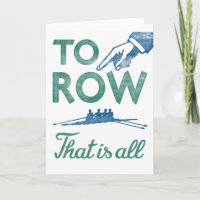 Rowing - To Row Is All Blue Aqua Sculling Crew