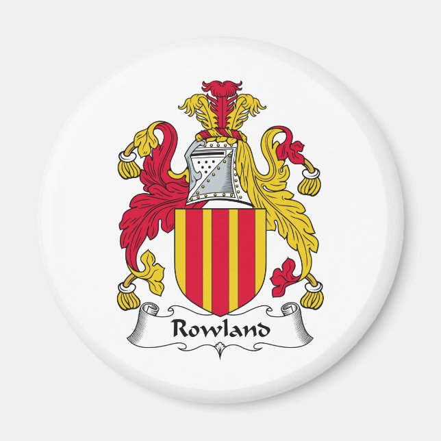 Rowland Family Crest Magnet (Front)
