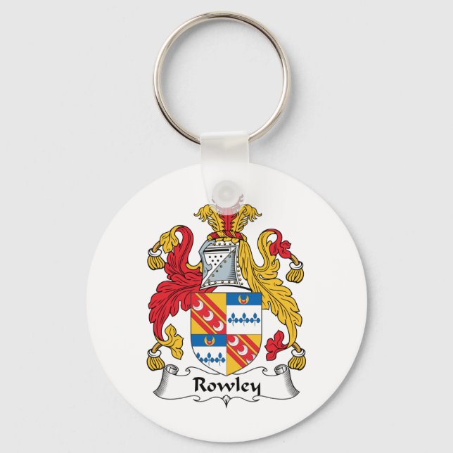 Rowley Family Crest Key Ring (Front)