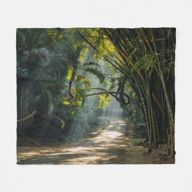 Rows of Bamboo Fleece Blanket (Front (Horizontal))