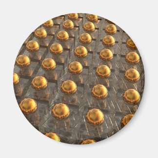Rows of Bronze Magnet