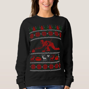 Rows Of Curling Stones Curler & Curling Team Ugly  Sweatshirt