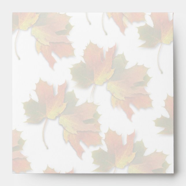 Rows of Fall Leaves Envelopes (Front)