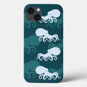 Rows Of Octopus Pattern iPhone 13 Case