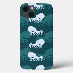 Rows Of Octopus Pattern iPhone 13 Case