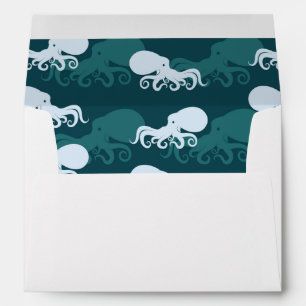 Rows Of Octopus Pattern Envelope