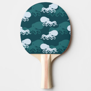 Rows Of Octopus Pattern Ping Pong Paddle
