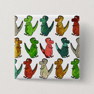 Rows of T-Rex Button