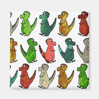 Rows of T-Rex Magnet