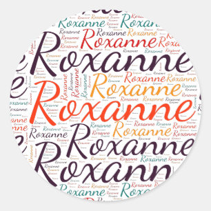 Roxanne Classic Round Sticker