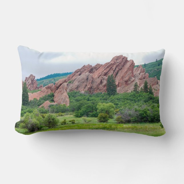 Roxborough Meadows Mountains and Spires Lumbar Cushion (Front)