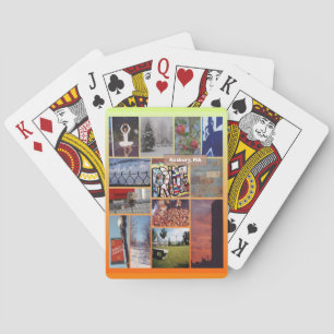 Roxbury, Massachusetts Photo Collage 9958 Playing Cards