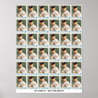 Roy Hobbs Uncut Cards Poster