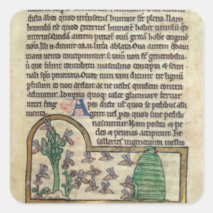 Roy Page of text with illustration of Square Sticker