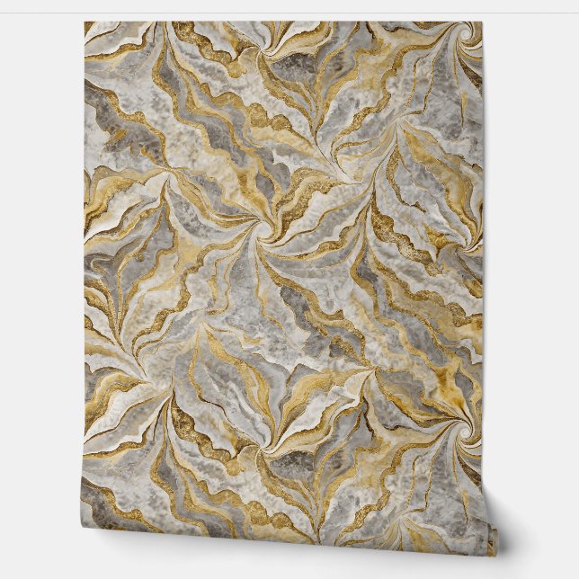 Royal Abstract Tan and Neutral Shade Wallpaper (Unrolling)