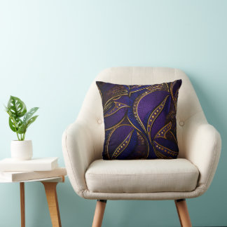 Royal Afro Wax Pattern Cushion