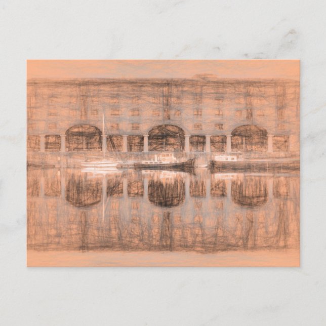 Royal Albert Dock Liverpool da Vinci Postcard (Front)