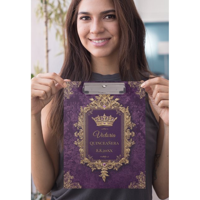 Royal Amethyst Quinceañera, custom Clipboard (Creator Uploaded)