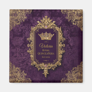 Royal Amethyst Quinceañera, custom Magnet