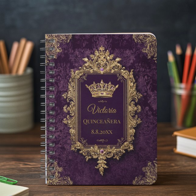 Royal Amethyst Quinceañera, custom Planner (Creator Uploaded)