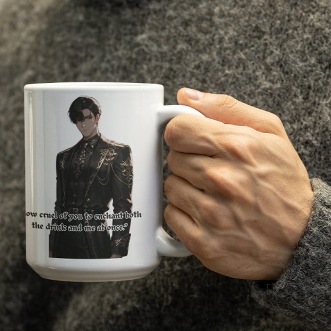 Royal Anime Character saying how cruel of you Coffee Mug (Creator Uploaded)
