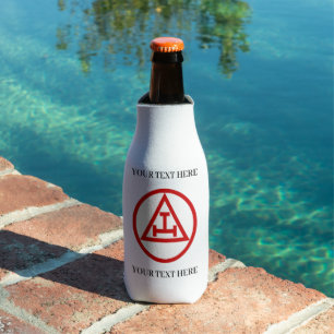 Royal Arch Freemason Compass Masonic Masonry Bottle Cooler
