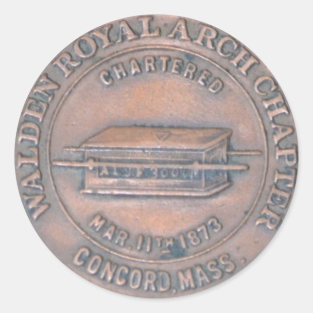 Royal Arch Masonic Penny Sticker (Front)