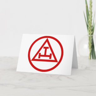 ROYAL ARCH MASONS CIRCULAR CARD