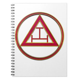 Royal Arch Triple Tau Spiral Notebook