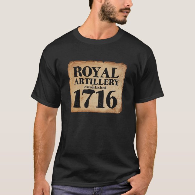 Royal Artillery 1716 parchment T-shirt (Front)