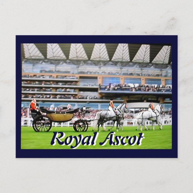 Royal Ascot Diamond Jubilee postcard (Front)