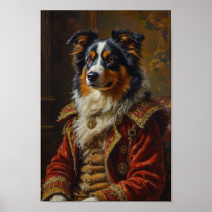 Royal Australian Shepherd Portrait Poster